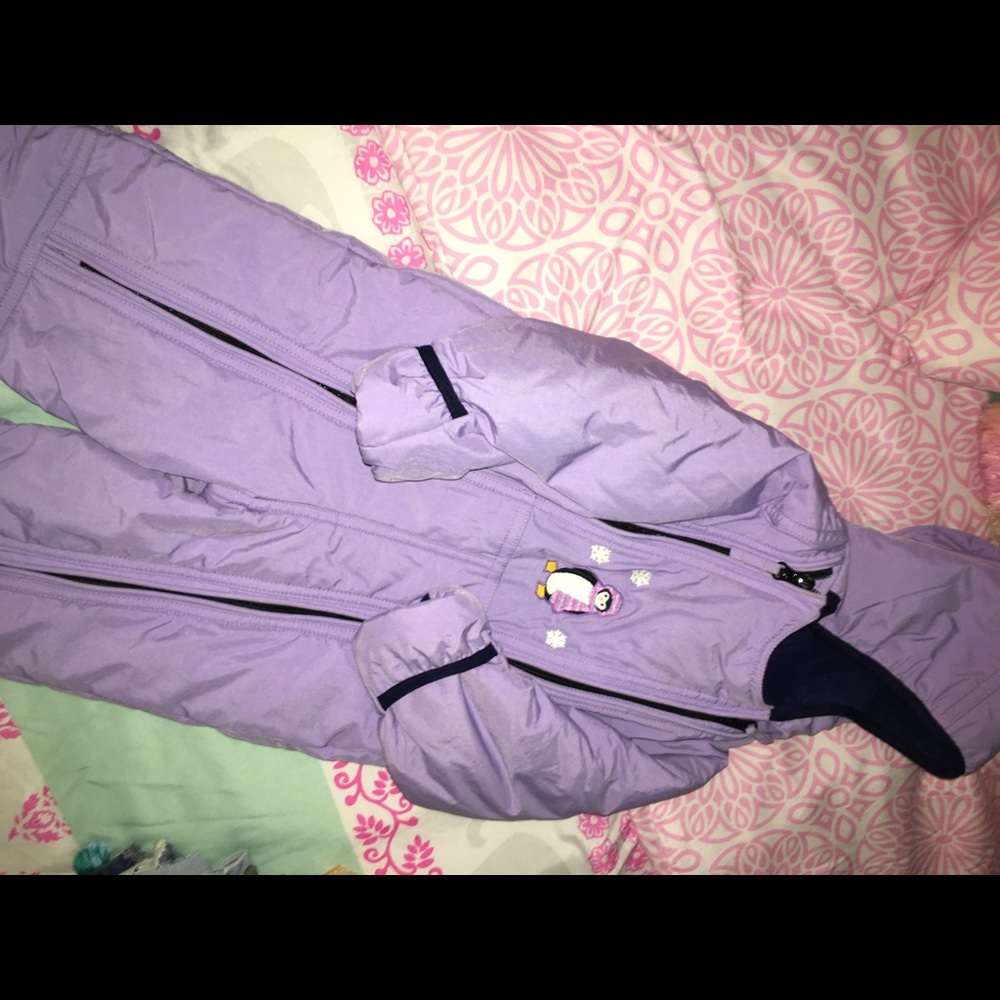 L.L. Bean Girls Purple Lilac Snowsuit